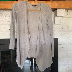 Waffle knit grey sweater